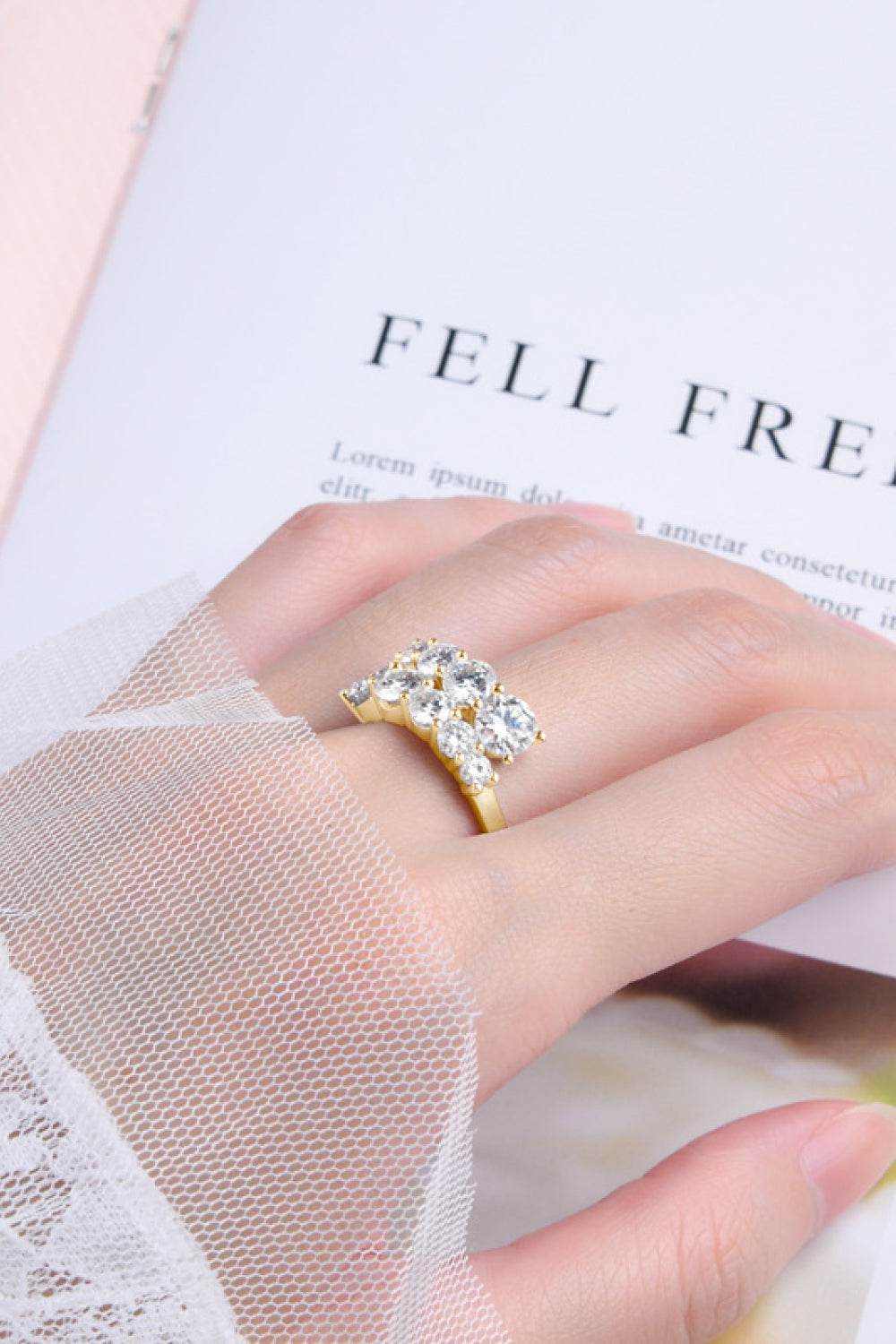 Adored Moissanite 925 Sterling Silver Ring - Swiss Jewellers